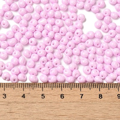 6/0 Opaque Baking Paint Glass Seed Beads SEED-M012-02A-32-1