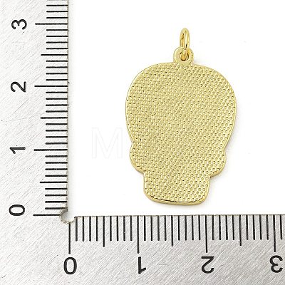 Rack Plating Brass Enamel Pendants KK-Z067-24G-02-1