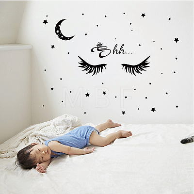 Rectangle with Word PVC Wall Stickers DIY-WH0228-183-1