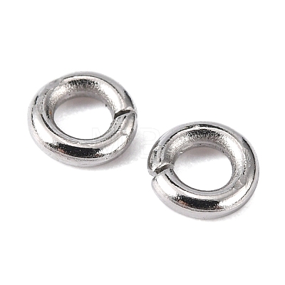 304 Stainless Steel Open Jump Rings X-STAS-Q186-02-4x1mm-1