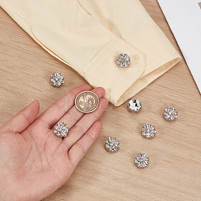 Alloy & Rhinestone Cufflinks FIND-FG0005-66P-03-1