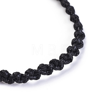 Adjustable Waxed Polyester Braided Cord Bracelets BJEW-JB04340-01-1