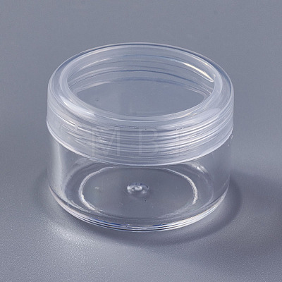 5g Transparent Refillable PS Plastic Cream Jar CON-WH0053-01-1