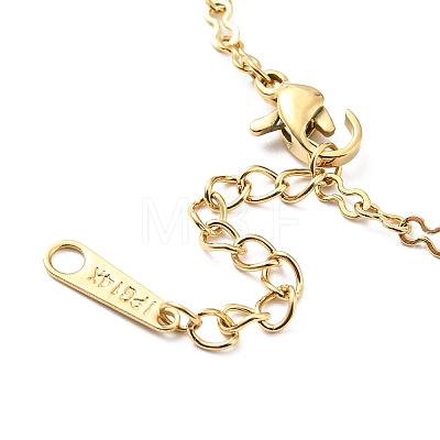 304 Stainless Steel Infinity Link Chain Bracelet for Women BJEW-B064-09G-1