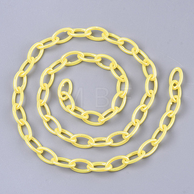 Acrylic Opaque Cable Chains X-PACR-N009-001K-1