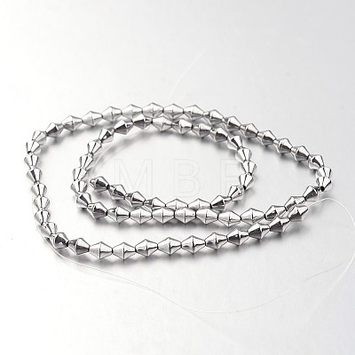 Electroplate Non-magnetic Synthetic Hematite Bead Strands G-F300-32-01-1