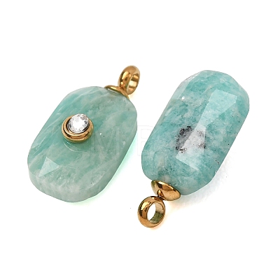 Natural Amazonite Faceted Pendants GG-CBA38A9-03G-02-1