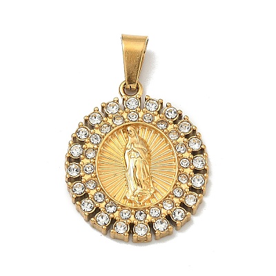 Virgin Mary Theme 304 Stainless Steel Pendants STAS-F336-05B-G-1