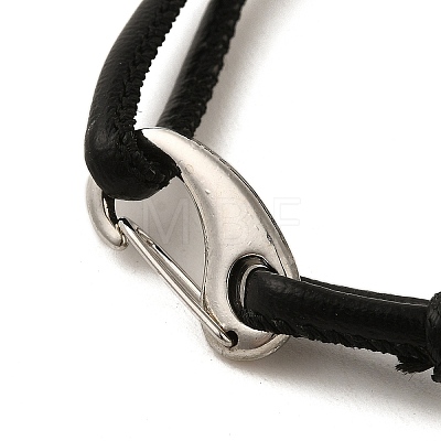 PU Leather Round Cord Multi-strand Bracelets SJEW-K002-07C-1