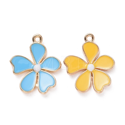 Alloy Enamel Pendants ENAM-R058-01-1