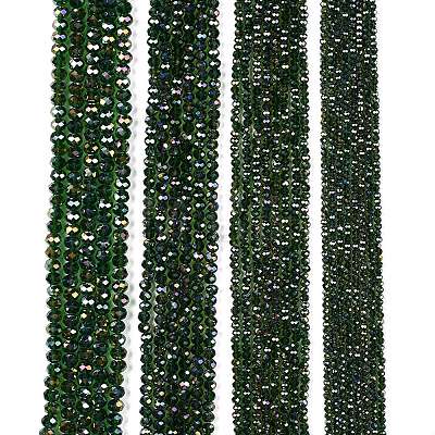 Electroplate Glass Beads Strands LS-EGLA-A044-T6mm-B24-1