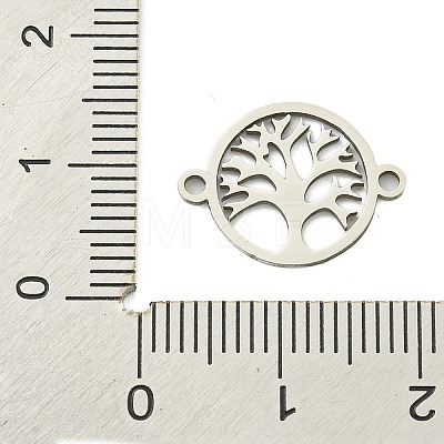 Non-Tarnish 201 Stainless Steel Connector Charms STAS-M015-18P-1