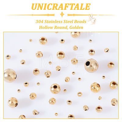 Unicraftale 304 Stainless Steel Beads STAS-UN0012-45-1