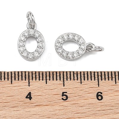 SHEGRACE Brass Micro Pave Clear Cubic Zirconia Pendants XGRQ29114-394P-O-1