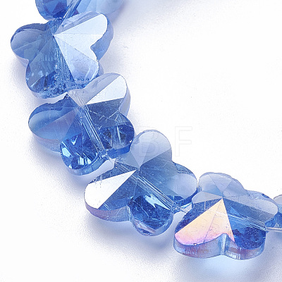 Electroplate Glass Beads X-EGLA-Q091-14mm-B10-1