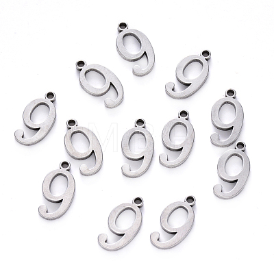 201 Stainless Steel Charms STAS-R108-09-1