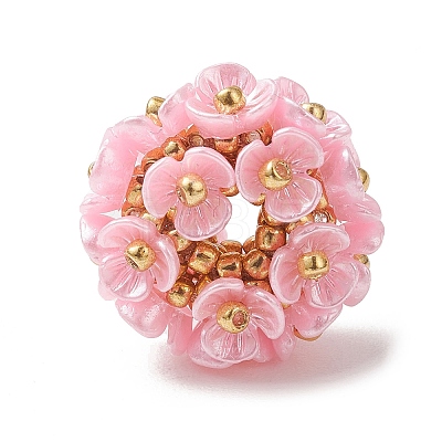 Resin Imitation Pearl Beads PALLOY-MZ01261-05-1
