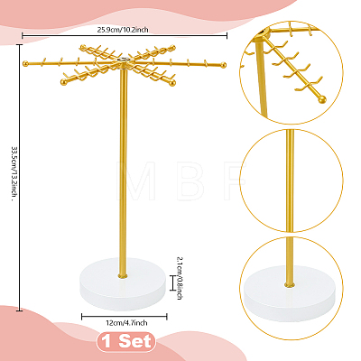 Iron Earrings Storage Rack ODIS-WH0108-052-1