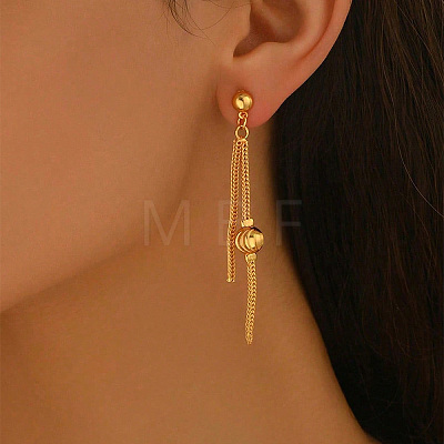 Brass Dangle Stud Earrings for Women KA1939-2-1