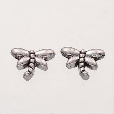Dragonfly Tibetan Style Alloy Beads X-AB45-NF-1