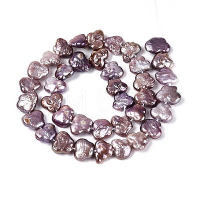 Natural Baroque Keshi Pearl Beads Strands PEAR-N020-P41-02B-1