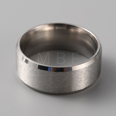 201 Stainless Steel Plain Band Ring for Women RJEW-WH0010-06C-MP-1