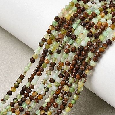 Natural Chrysoprase Beads Strands G-RM250104-B6-1