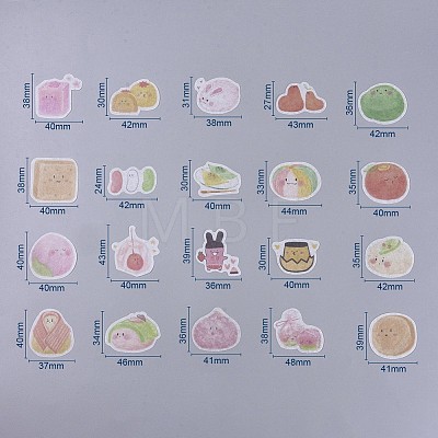 Kyoto Fruit Theme Self Adhesive Food Stickers Set DIY-WH0163-32D-1