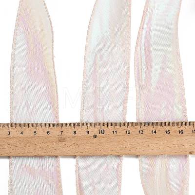 10 Yards Polyester Iridescent Organza Ribbon OCOR-XCP0003-09-1