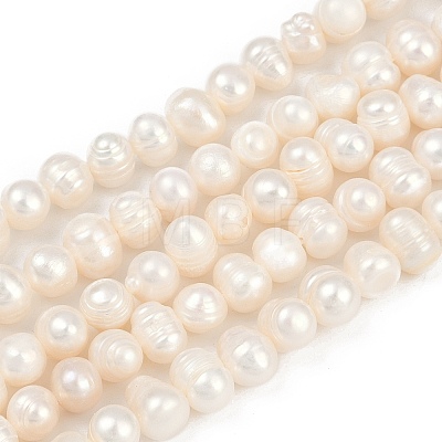 Natural Cultured Freshwater Pearl Beads Strands PEAR-I007-07Y-09A-1