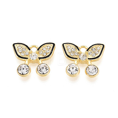 Alloy Rhinestone Pendants FIND-N012-04KCG-1
