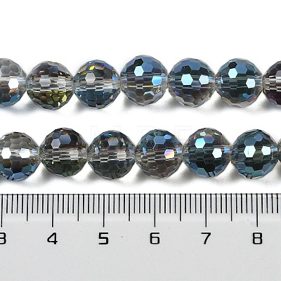 Transparent Electroplate Glass Beads Strands EGLA-N002-31-H12-1