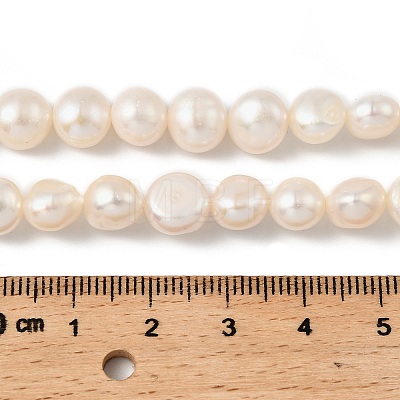 Natural Cultured Freshwater Pearl Beads Strands PEAR-P064-19J-06D-1