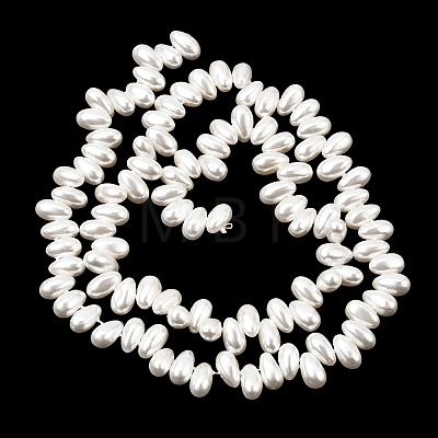 Electroplated Shell Pearl Beads Strands BSHE-B009-A01-5x8mm-1