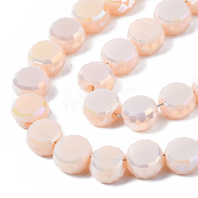 Electroplate Glass Beads Strands X-EGLA-Q125-002-A06-1