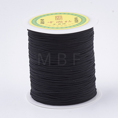 1mm Chinese Knot Macrame Rattail Jewelry Thread Round Nylon Cords NWIR-S003-02-1