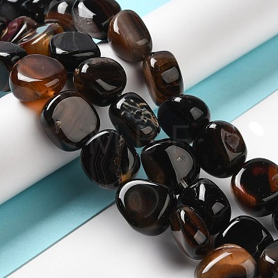 Natural Agate Beads Strands G-H295-D01-10-1