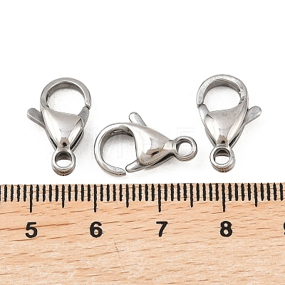 Tarnish Resistant 304 Stainless Steel Lobster Claw Clasps X-STAS-AB16-1
