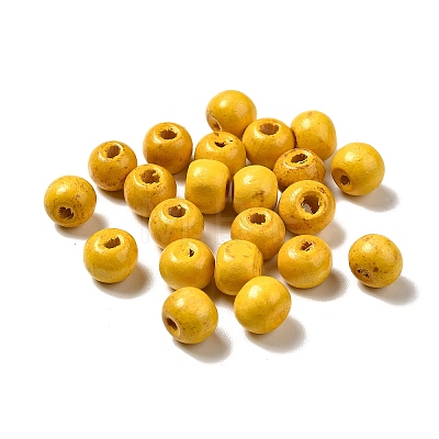 Natural Wood Beads X-YTB022-5-1