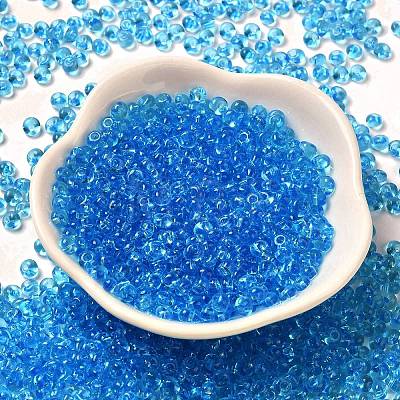 Transparent Colours Glass Seed Beads SEED-P006-02A-08-1