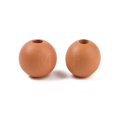 Wood European Beads WOOD-M014-01L-1