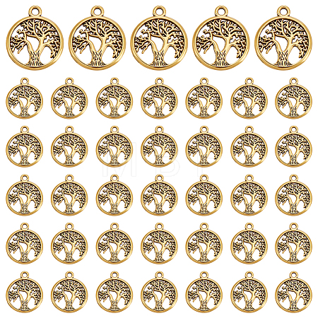 120Pcs Tibetan Style Alloy Pendants FIND-UN0007-20AG-1