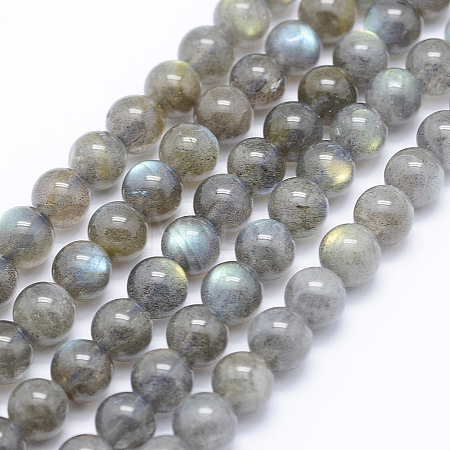 Natural Labradorite Beads Strands G-P336-19-7mm-1