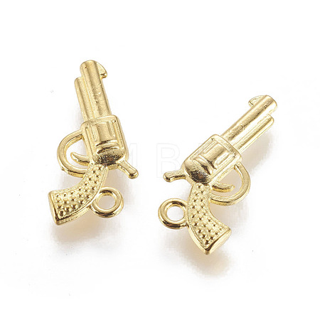 Zinc Alloy Gun Necklace Pendant X-EA9073Y-G-1