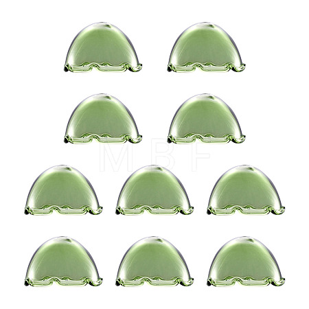 10Pcs Glass Bead Cone for Wind Chimes Making GLAA-TA0002-24A-1