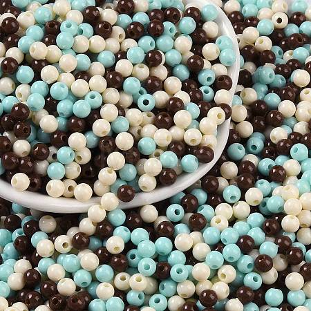 Opaque Acrylic Beads X1-OACR-H118-07B-11-1