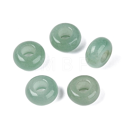 Natural Green Aventurine European Beads G-Q602-04I-1