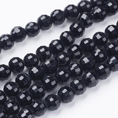 Transparent Glass Bead Strands GLAA-R095-6mm-08-1