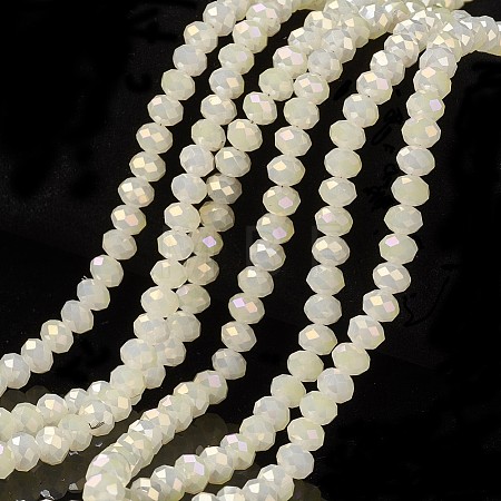 Electroplate Glass Beads Strands EGLA-A034-J8mm-T07-1
