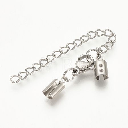 Tarnish Resistant 304 Stainless Steel Chain Extender X-STAS-S076-89-1